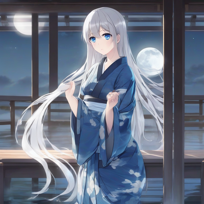 full body reflection white moon veranda