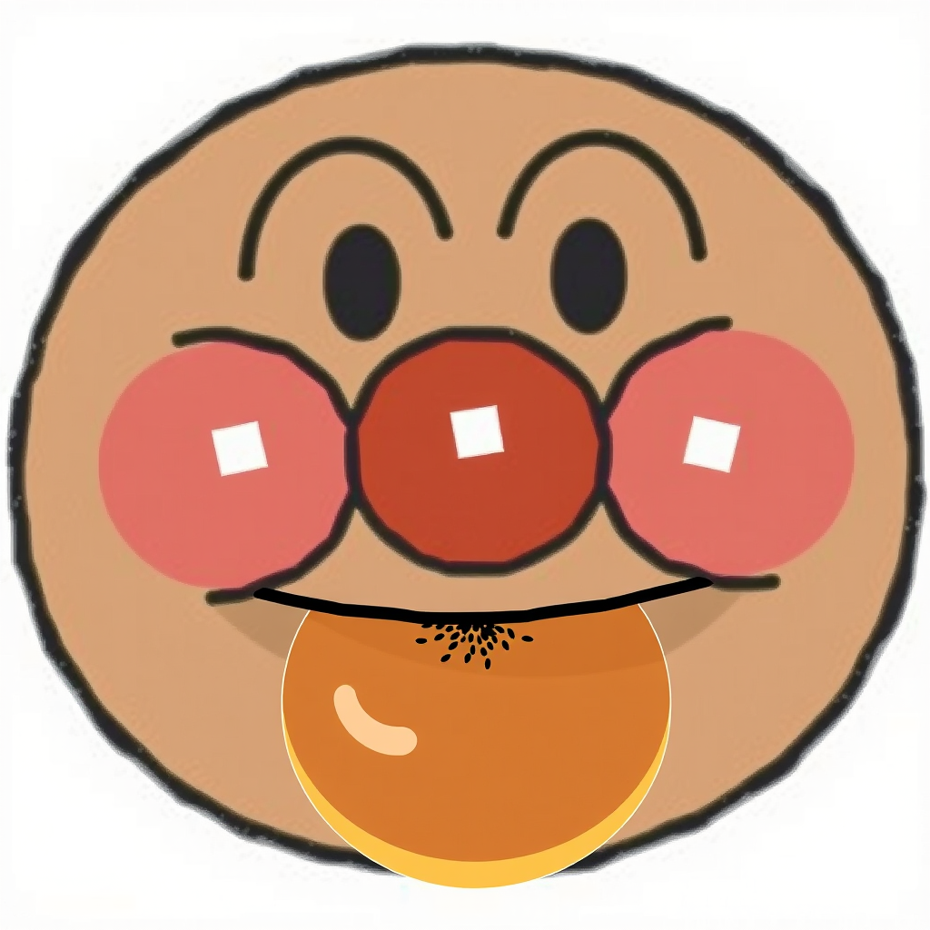 cheerful anpanman holding fresh bread natural sunlight