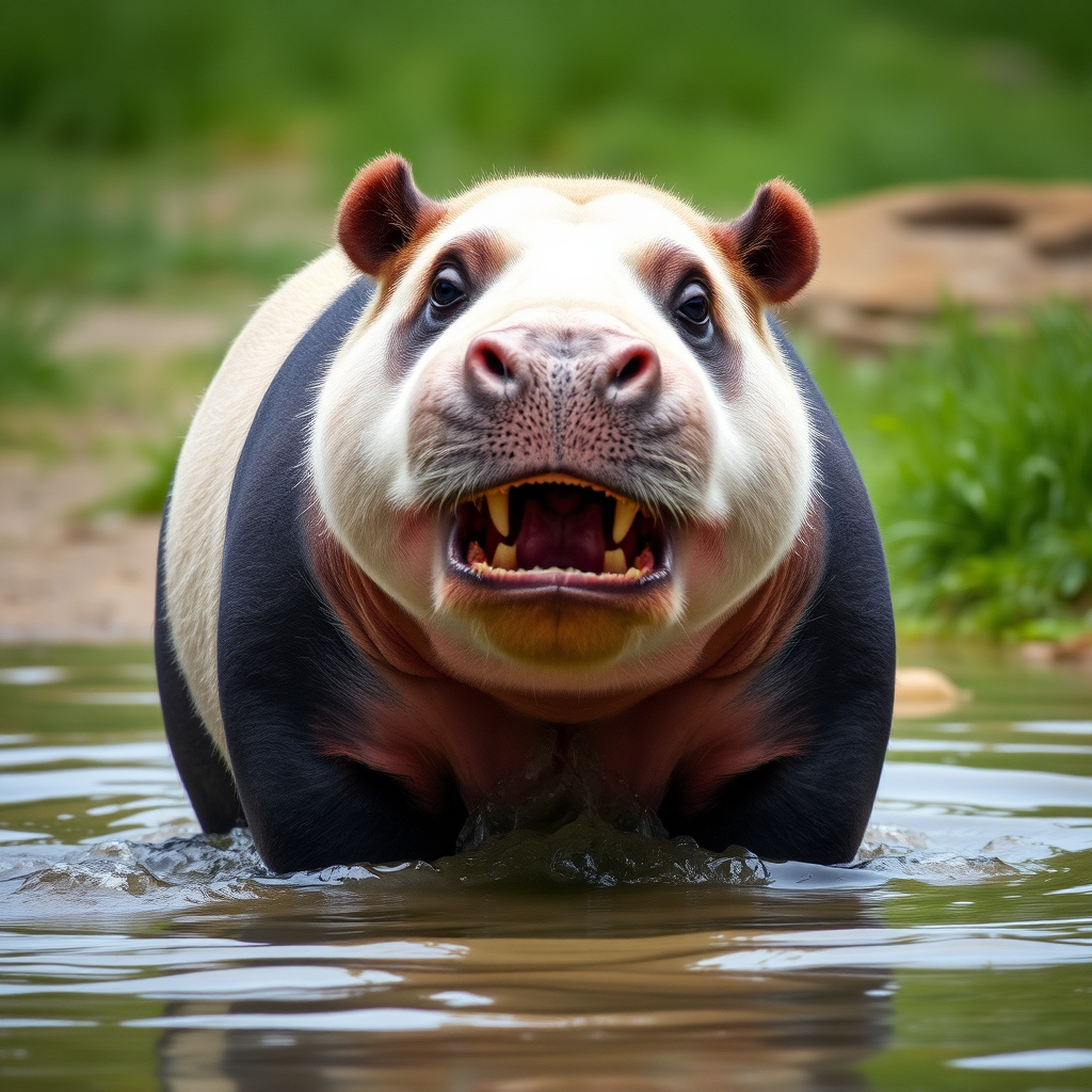 panda hippopotamus