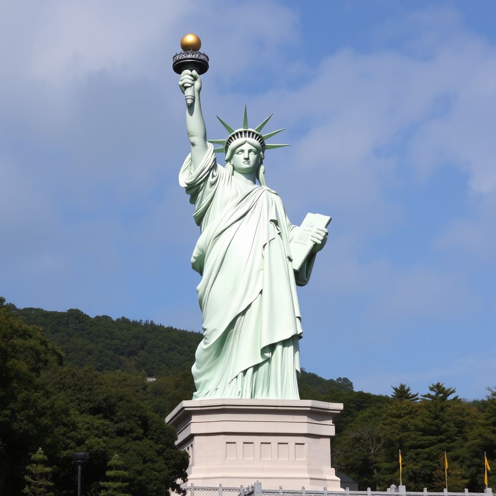 statue of liberty todaiji buddha