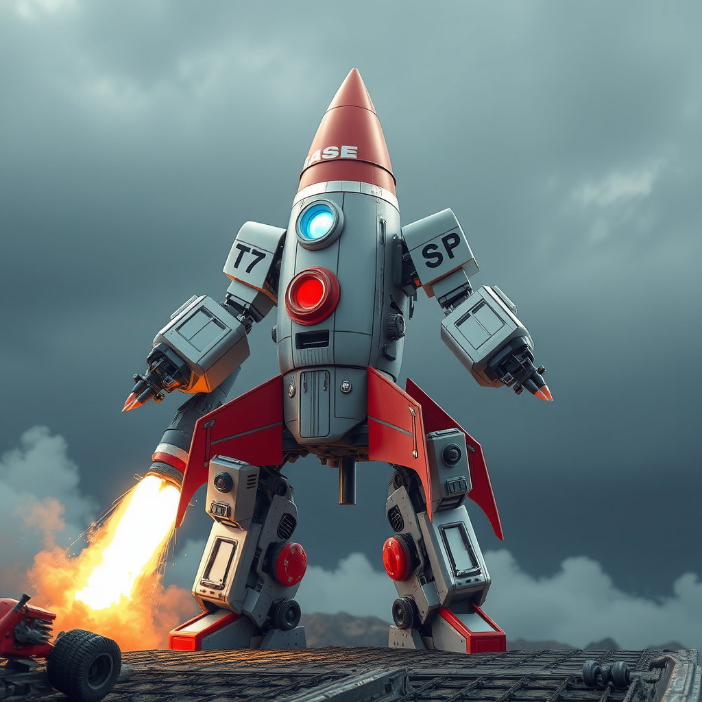 rocket transforms into rocket