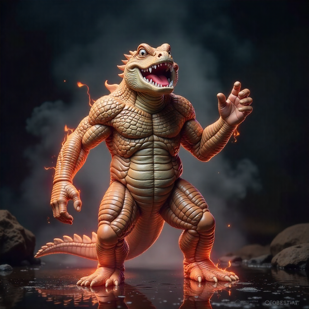mist wall fire alligator