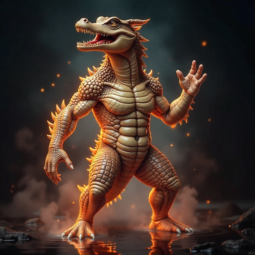 mist wall fire alligator