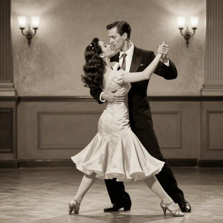 couple dancing jitterbug retro style