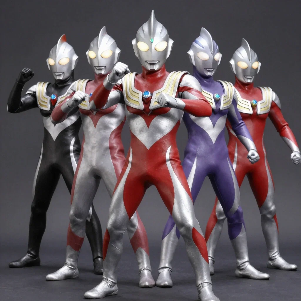 ultraman heroes and building group