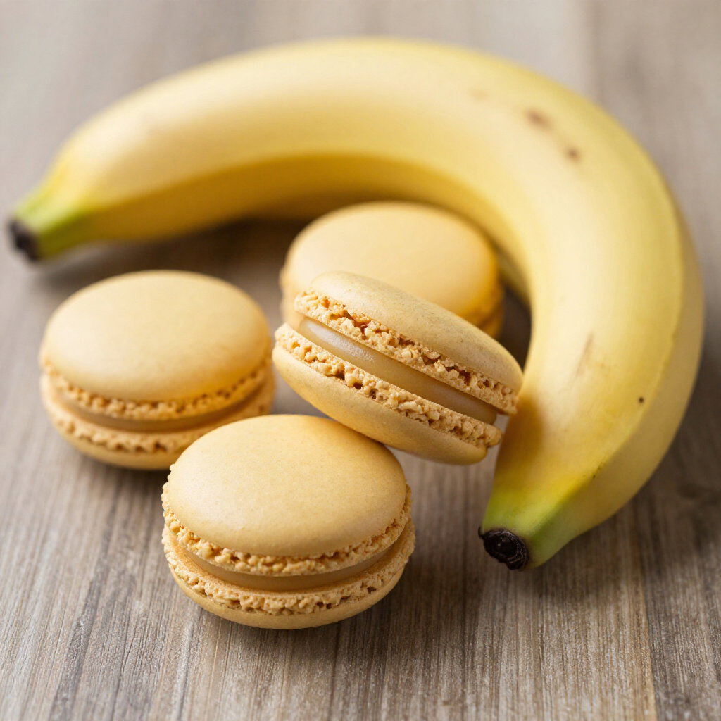 banana macaron
