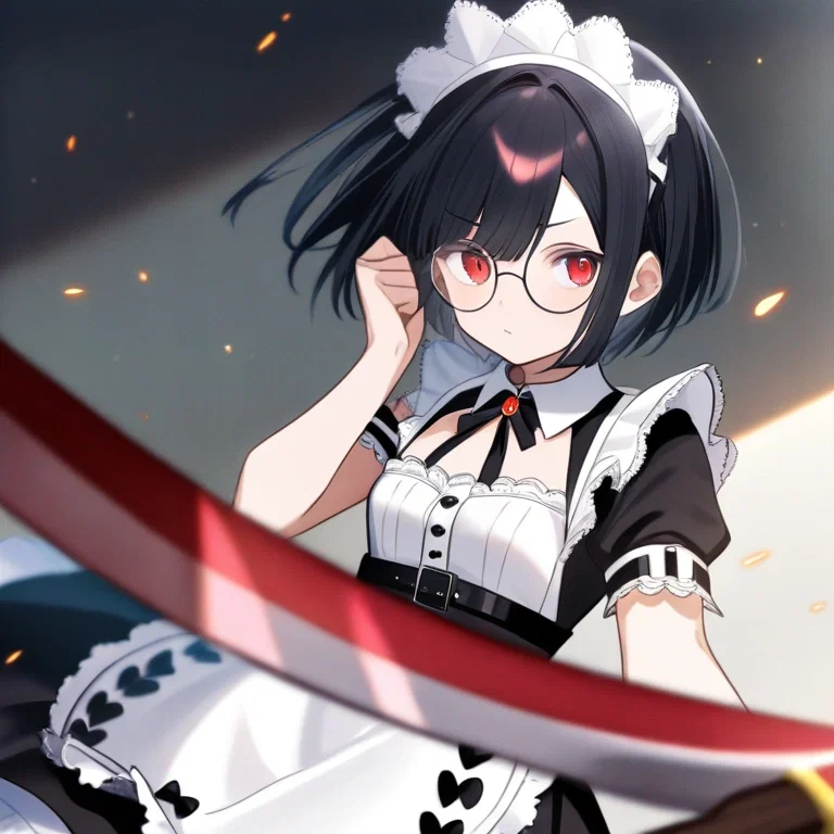 red eyes large sickle