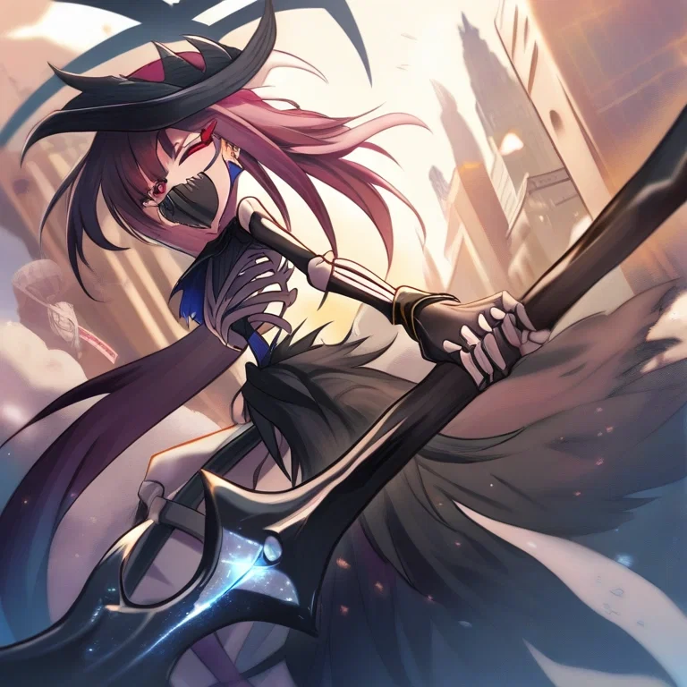 skeleton logo cool big scythe