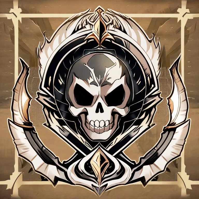 skeleton logo cool big scythe