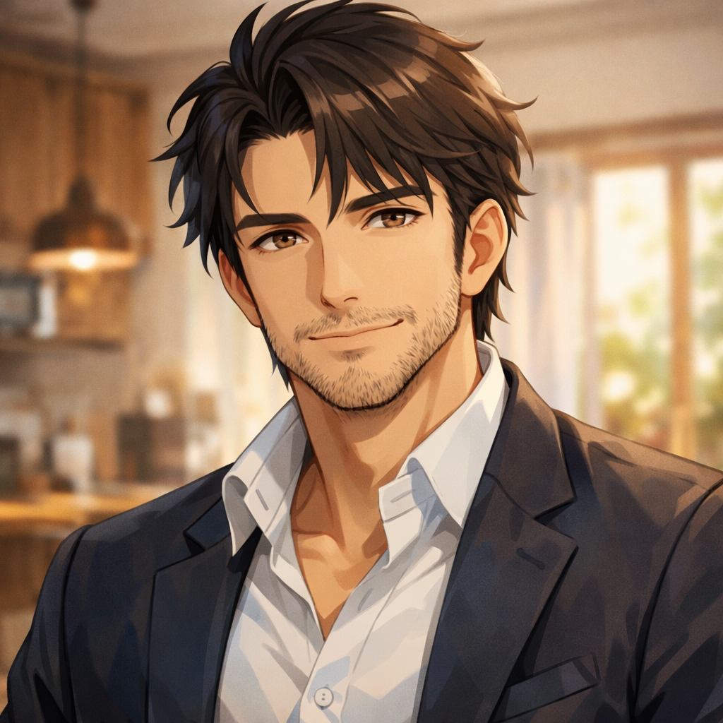 handsome anime dad