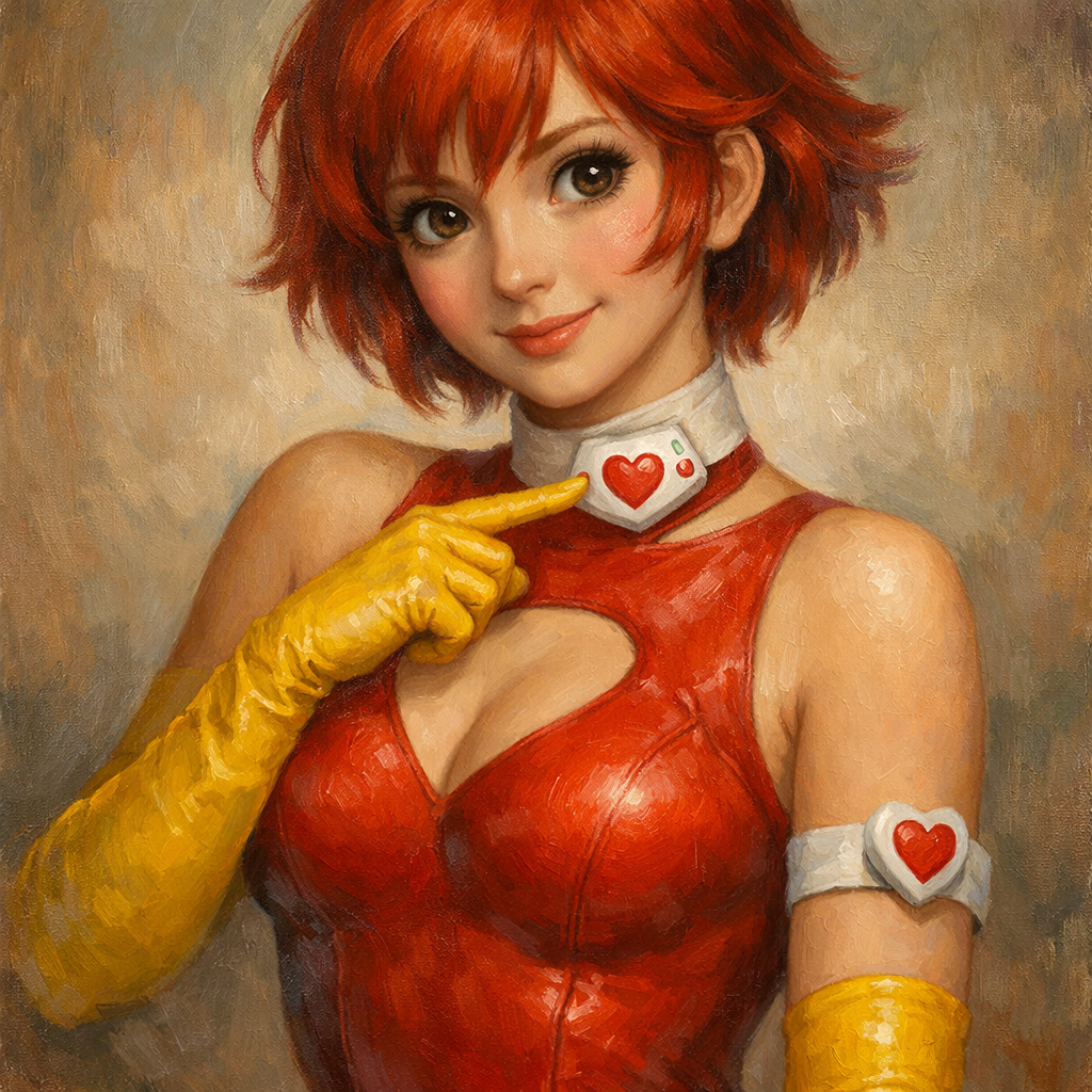 cute honey transformation switch heart mark