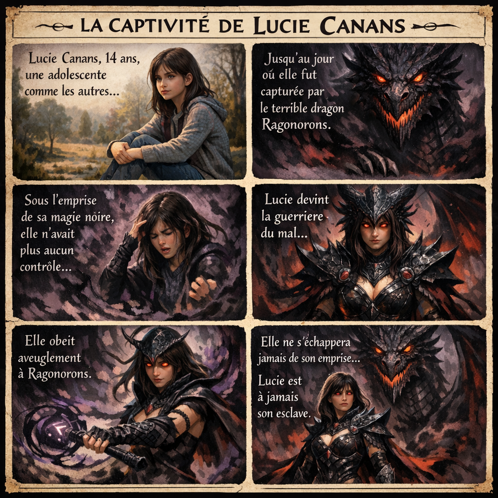 lucie controlled by black magic dragon