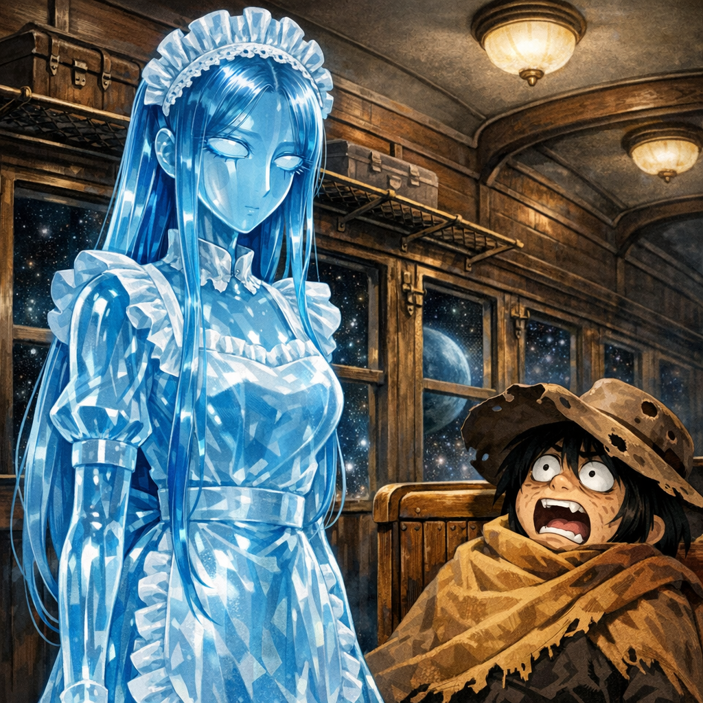 crystal glass waitress galaxy express 999