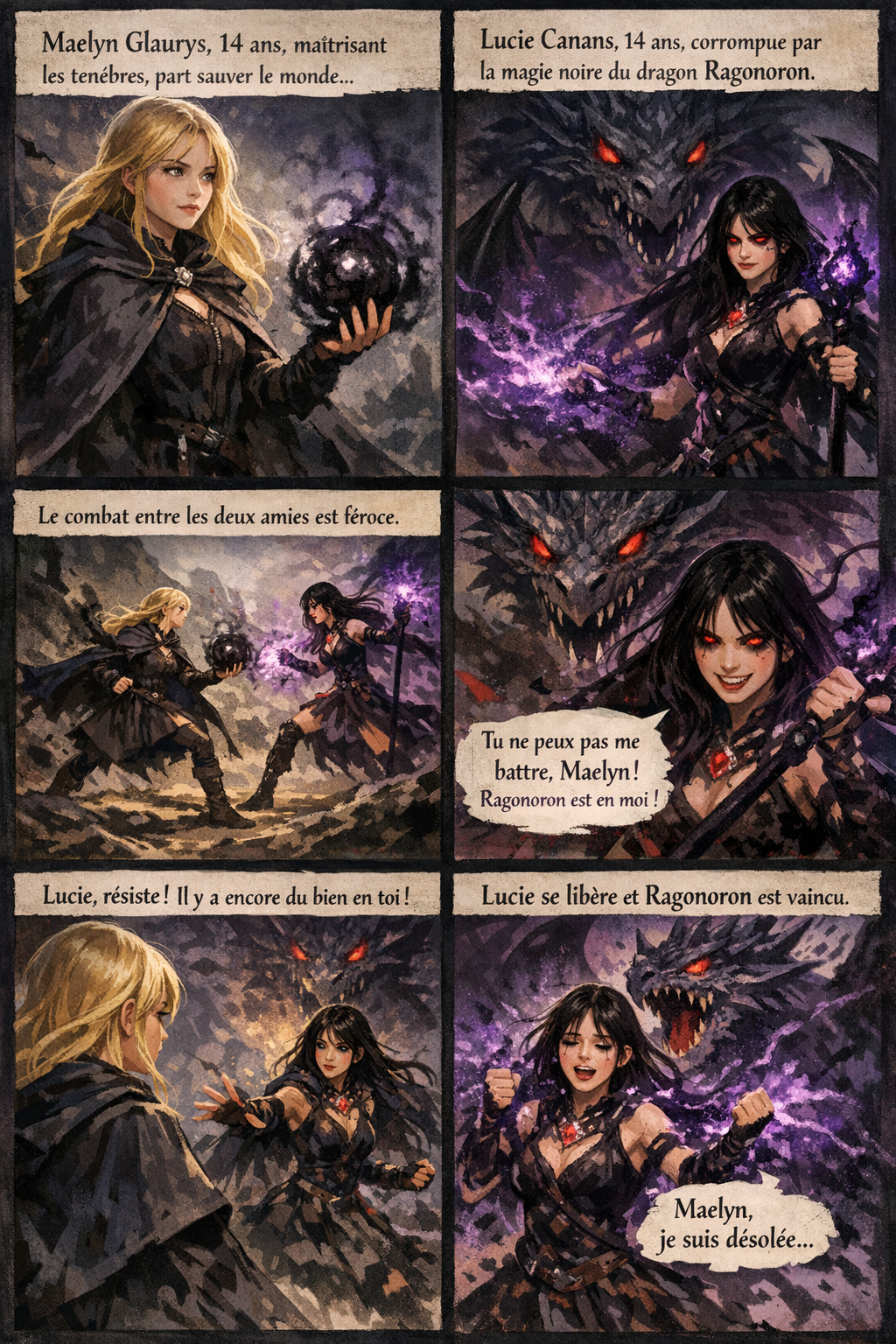 maelyn fights lucie to save world