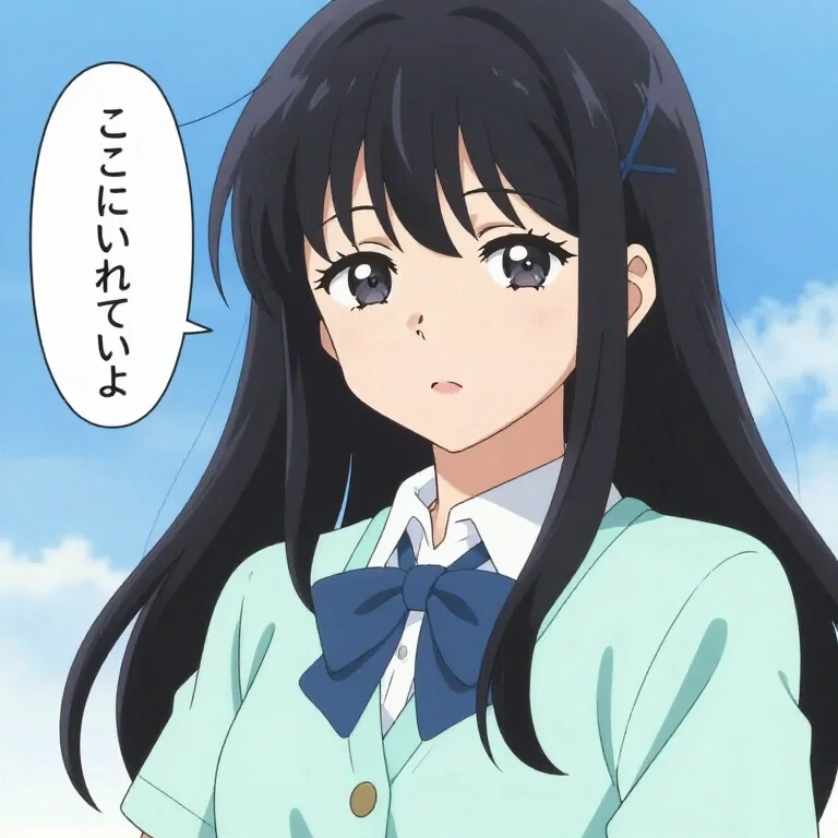 terada tera style anime girl blue uniform