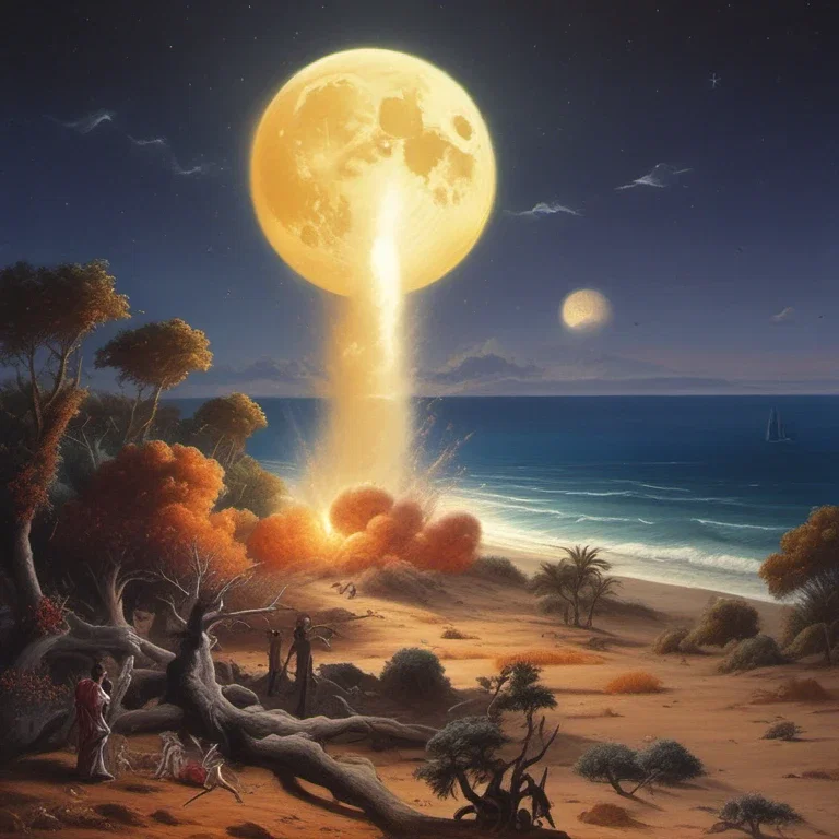 moon explosion missile impact