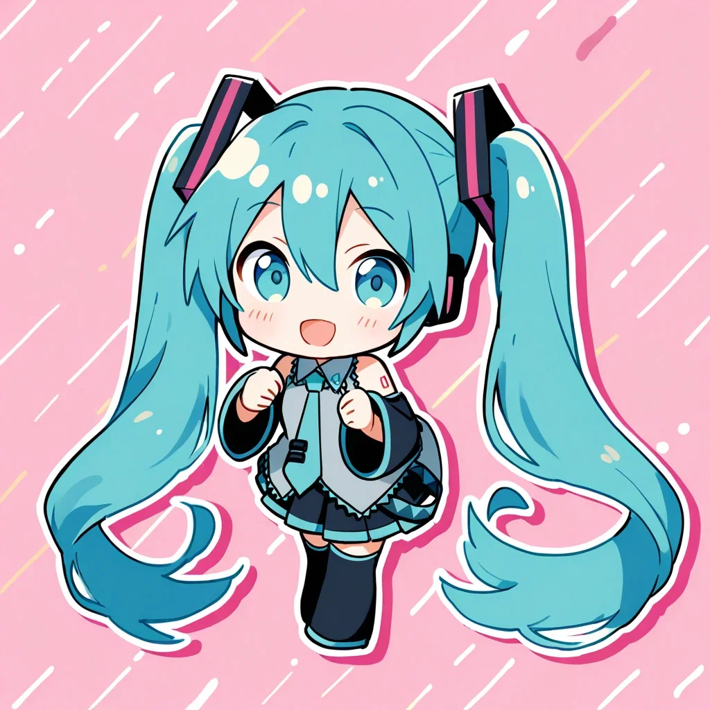 cute hatsune miku