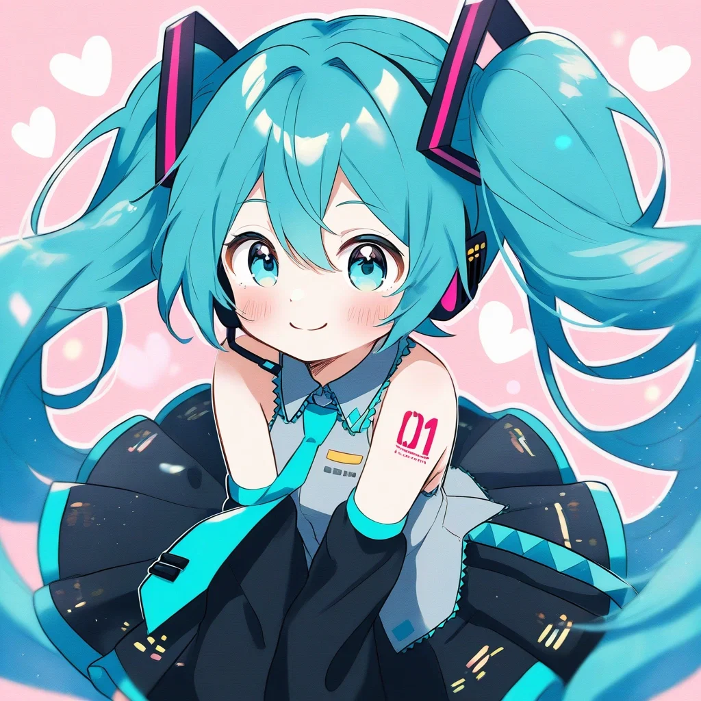 cute hatsune miku