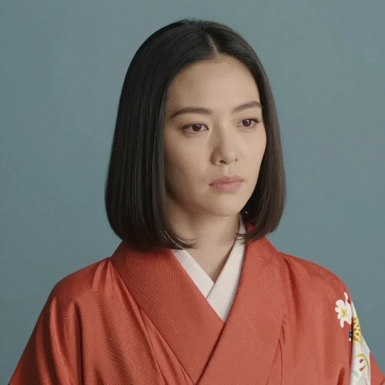 asian kate winslet dark hair kimono