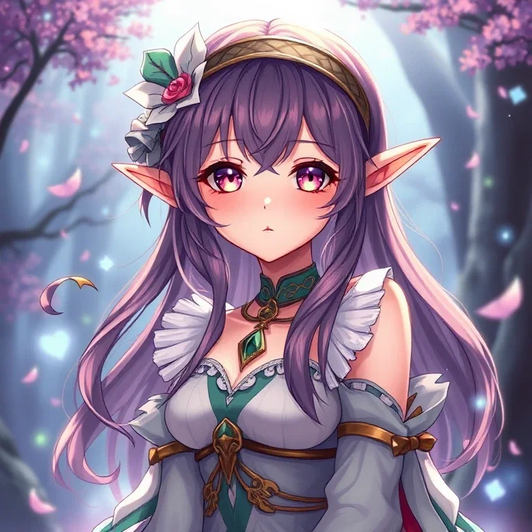 cute beautiful fantasy elf anime