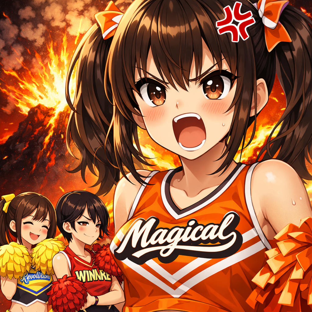 anime cheerleaders magical explosion masterpiece