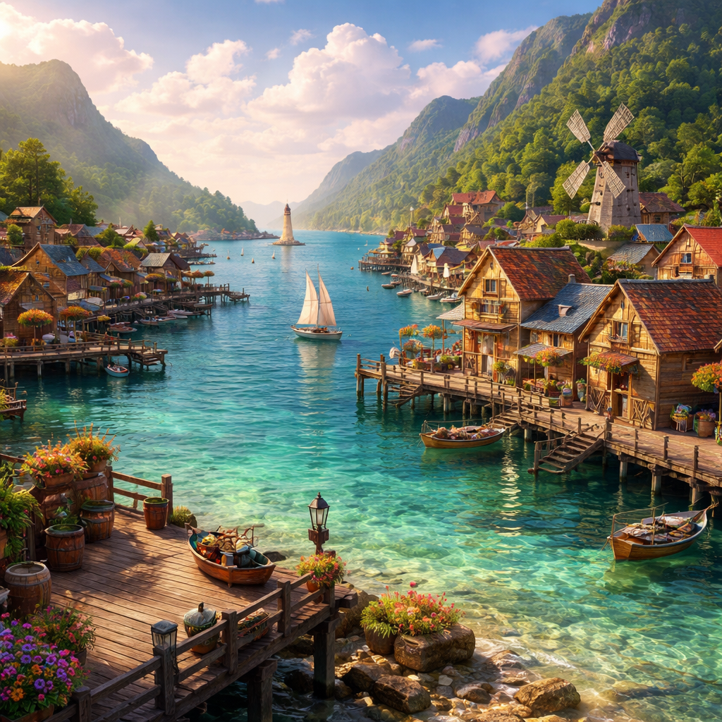 village on the sea