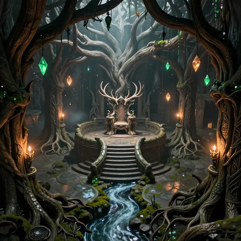 great throne hall of king thranduil