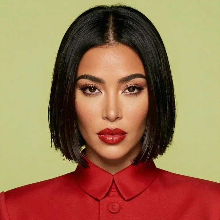 asian beauty with red mao collar
