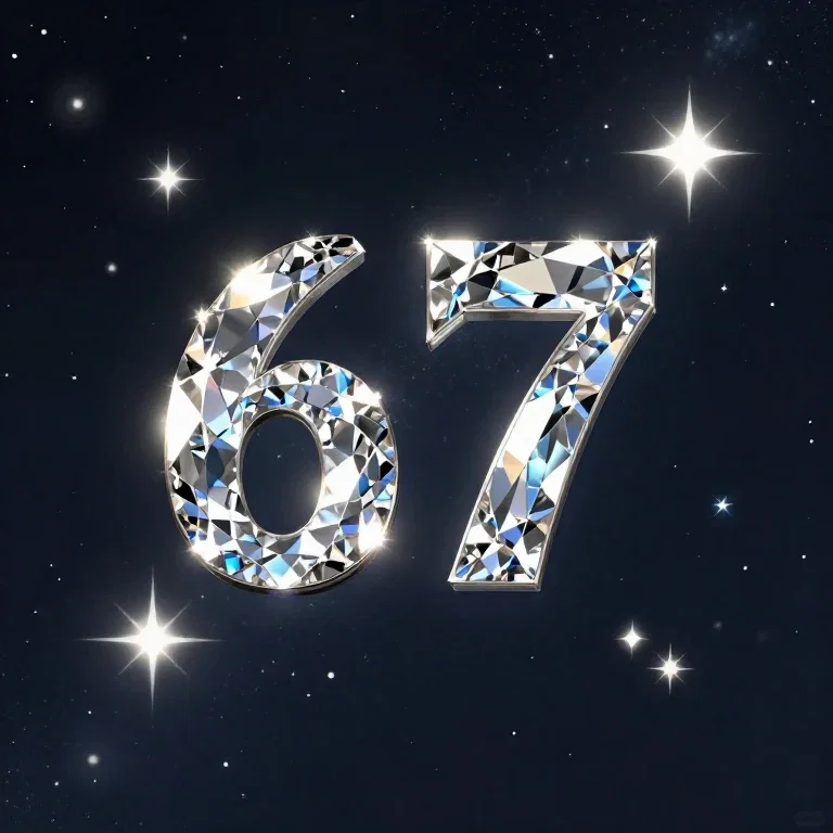 diamond number 67 among stars in galaxy