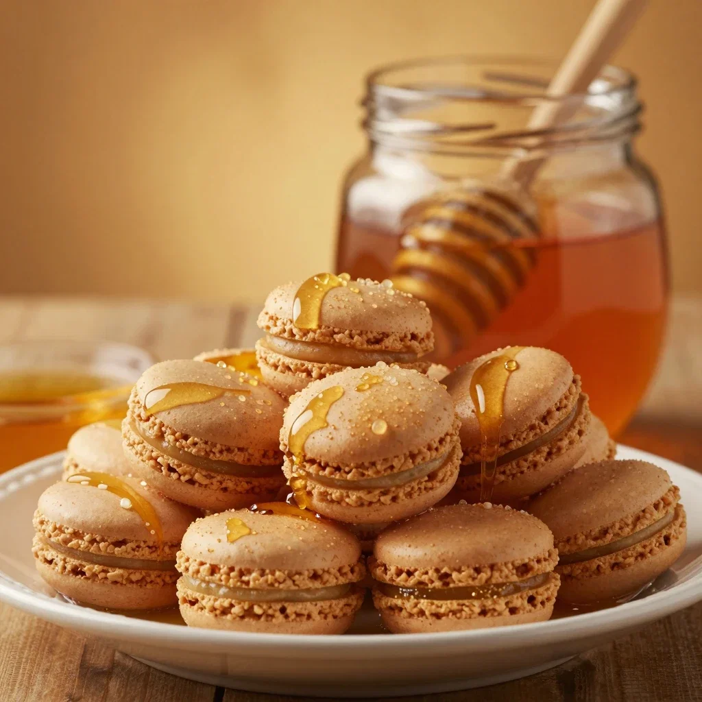 honey macaron