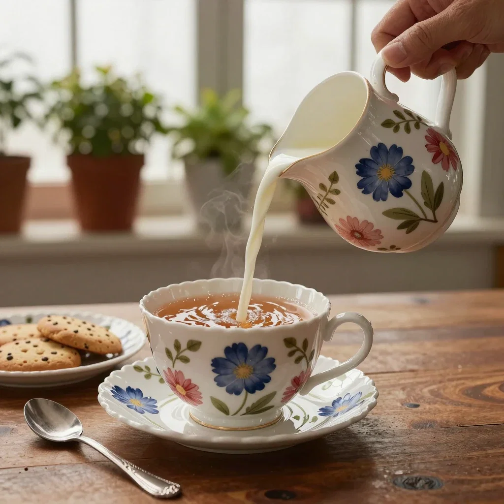put milk in tea