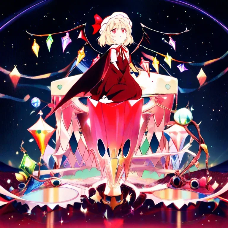 flandre scarlet anime vampire girl