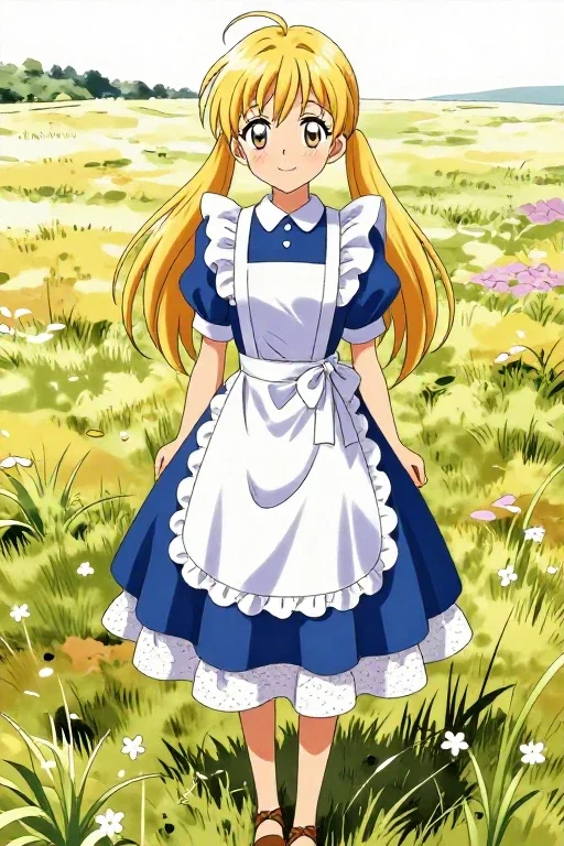 draw shoujo manga beautiful girl prairie portrait