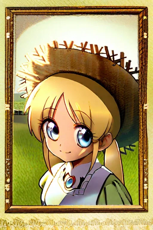 draw shoujo manga girl prairie portrait