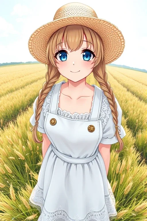 drawing shoujo manga girl prairie portrait