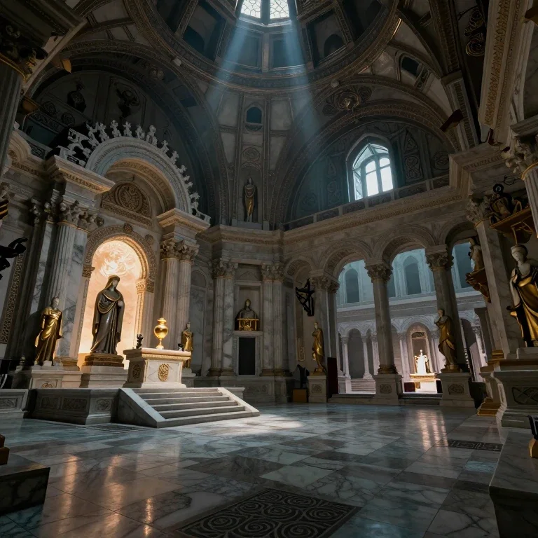 temple of sacred ashes interior
