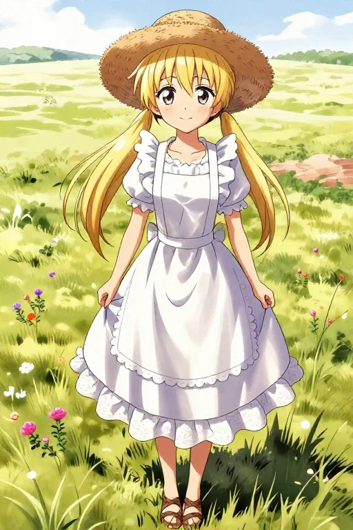 draw shoujo manga girl prairie portrait
