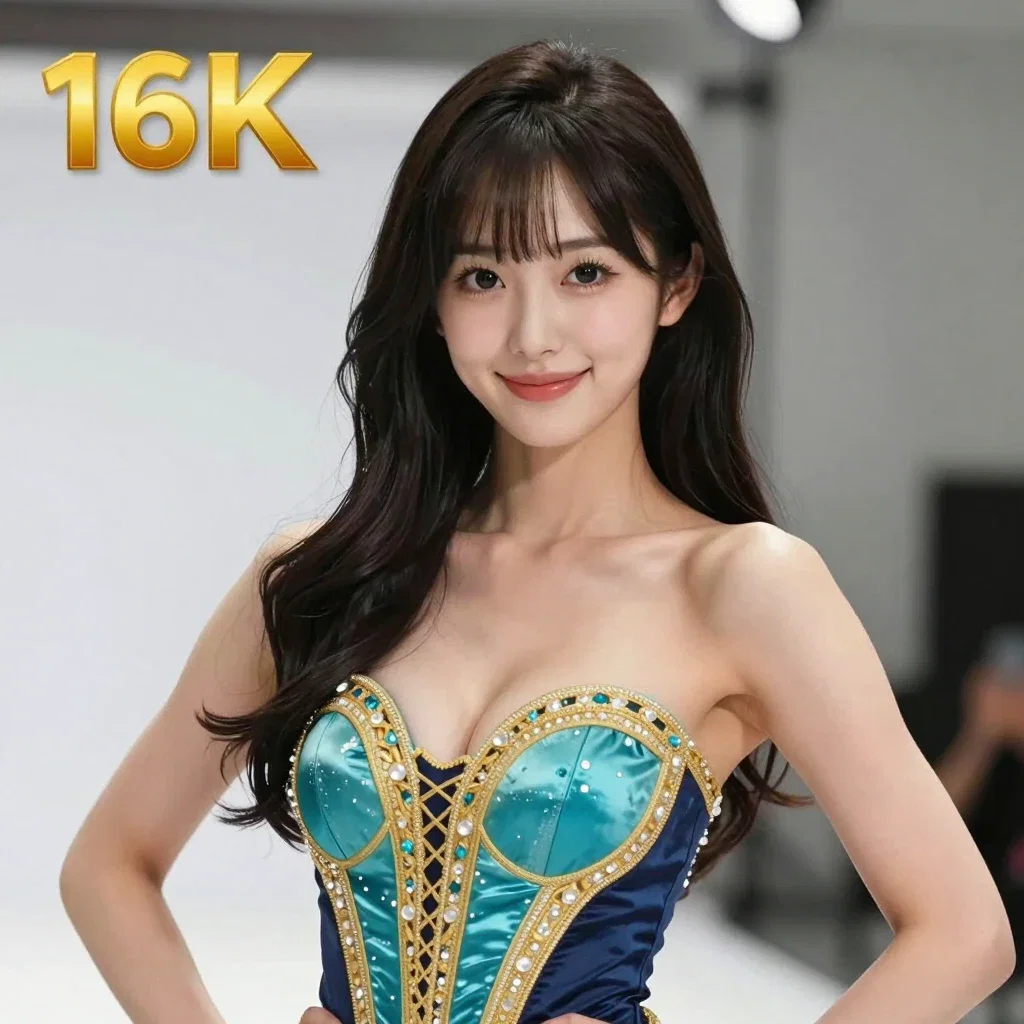 beautiful japanese model final competition practice