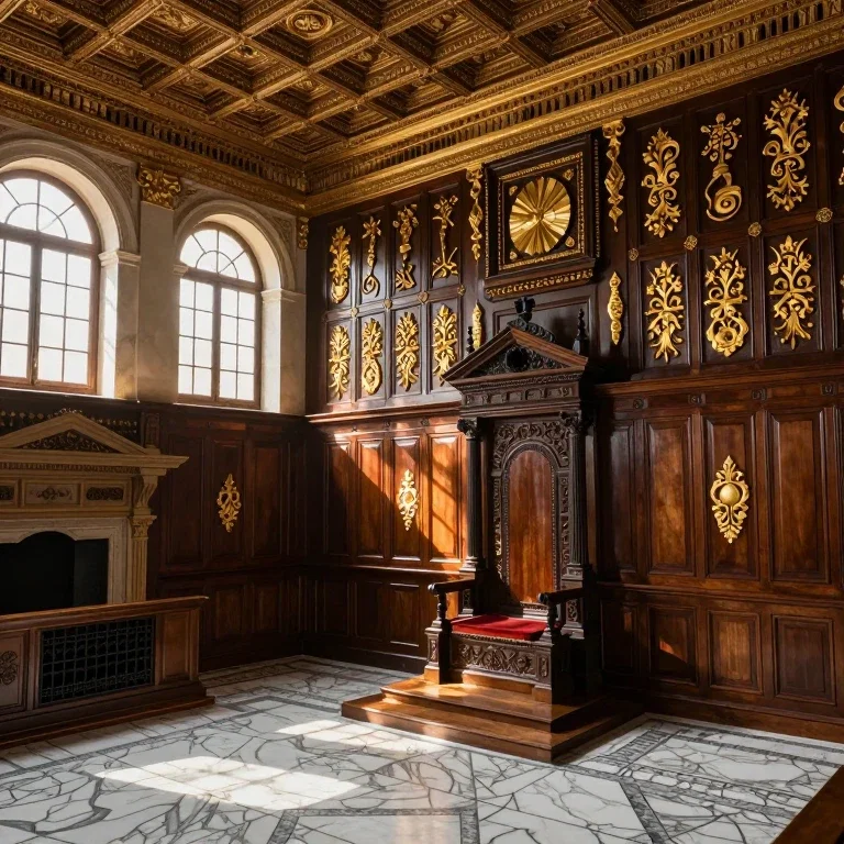 distant aerial view of antivan council chamber
