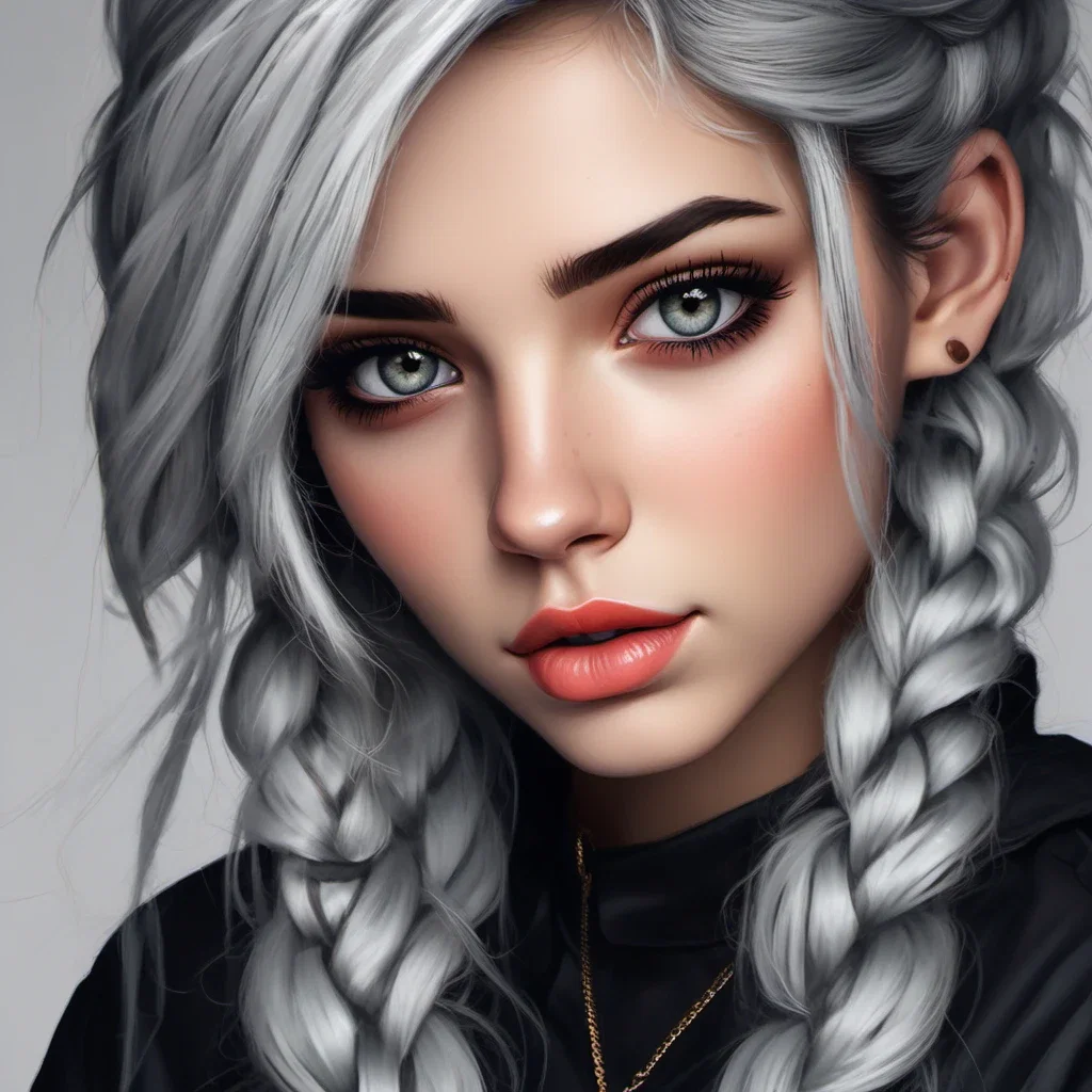 fantasy art schoolgirl portrait