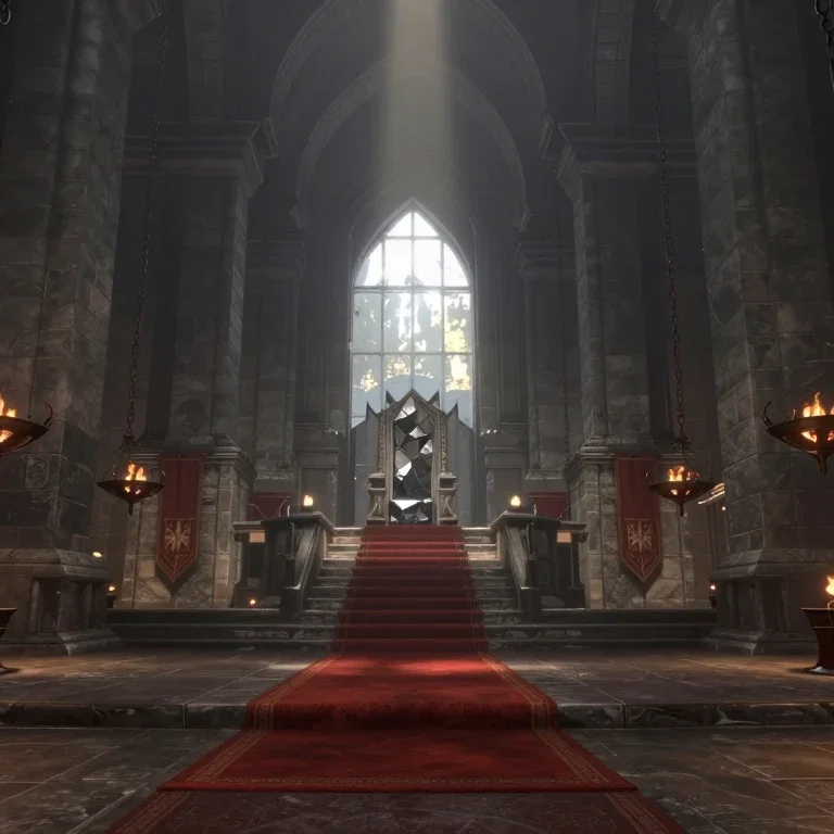 kirkwall throne room brutalist architecture