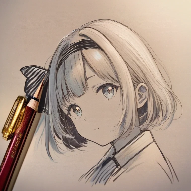 pencil sketch detailed drawing