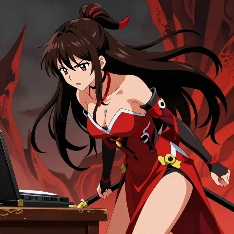 anime demon character fantasy art