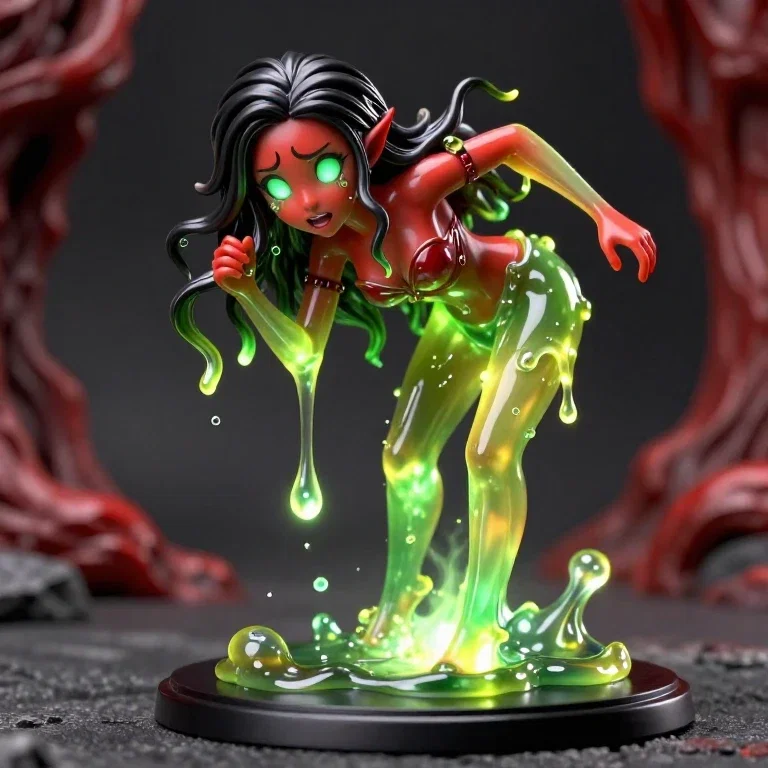 female demon taxes anime slime girl