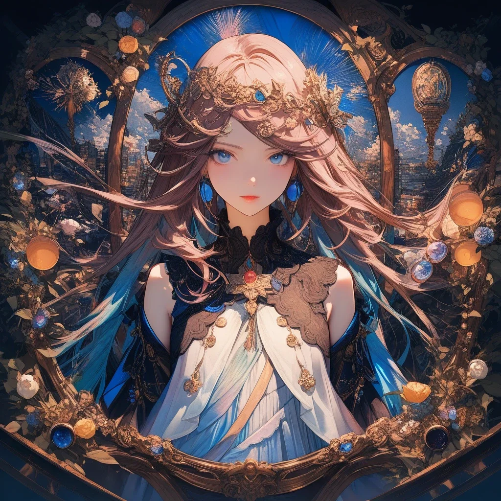 hatsune miku kagamine rin megurine luka meiko blue twilight painting