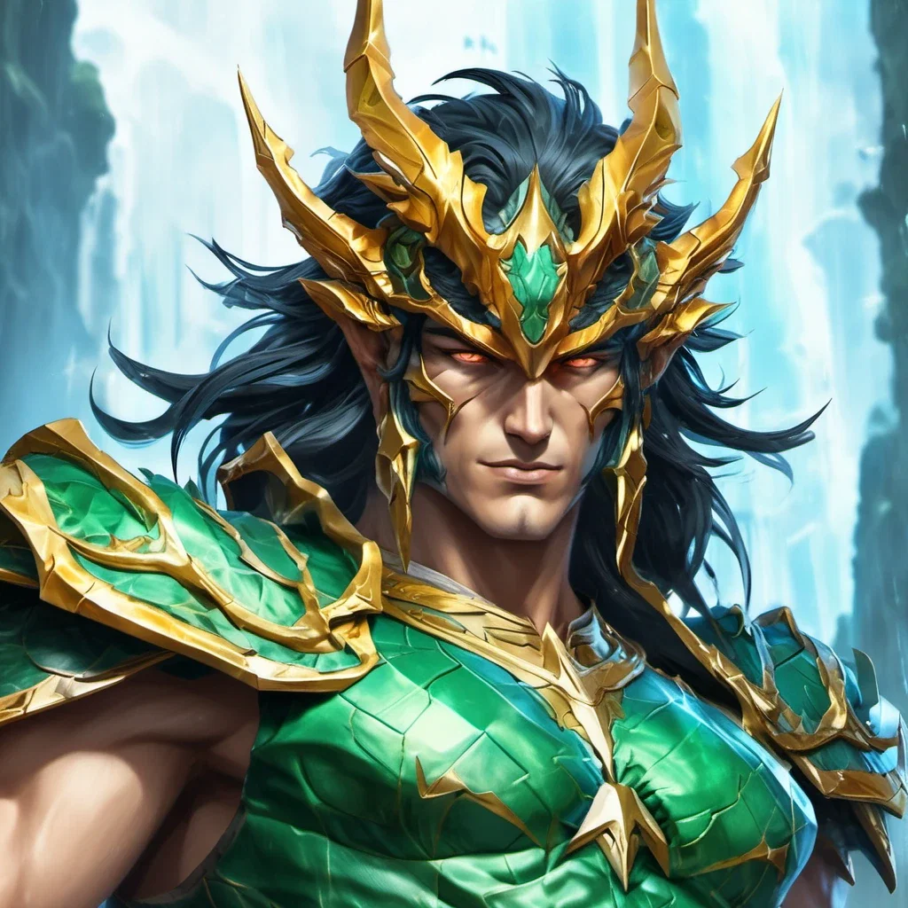 dragon knight shiryu angry closeup fantasy art
