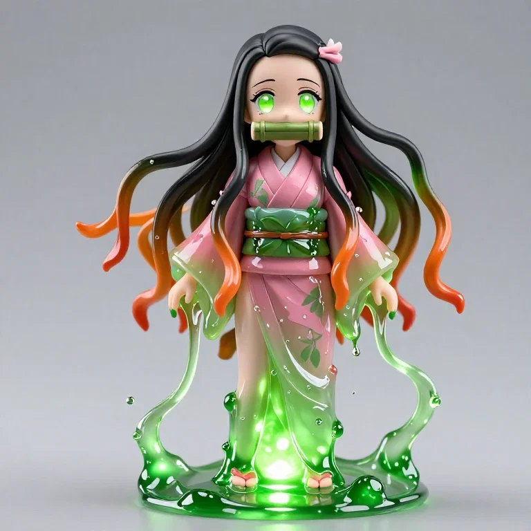 nezuko kamado slime figure portrait