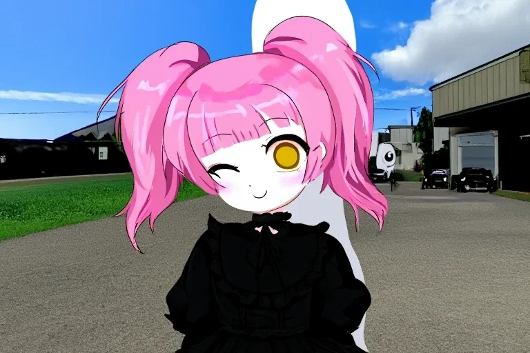 cursed anime girl horror unease background