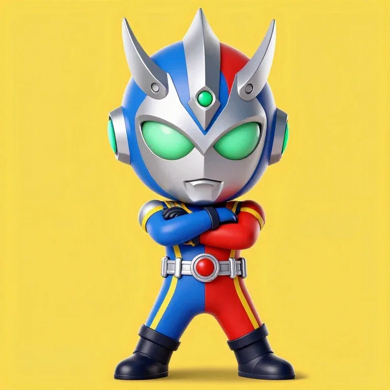 stylized robotic head with futuristic design