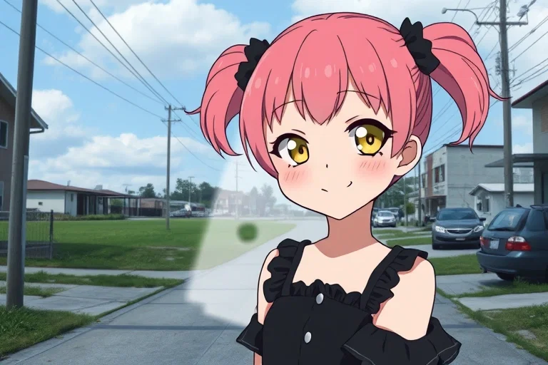 cursed anime girl horror unease background
